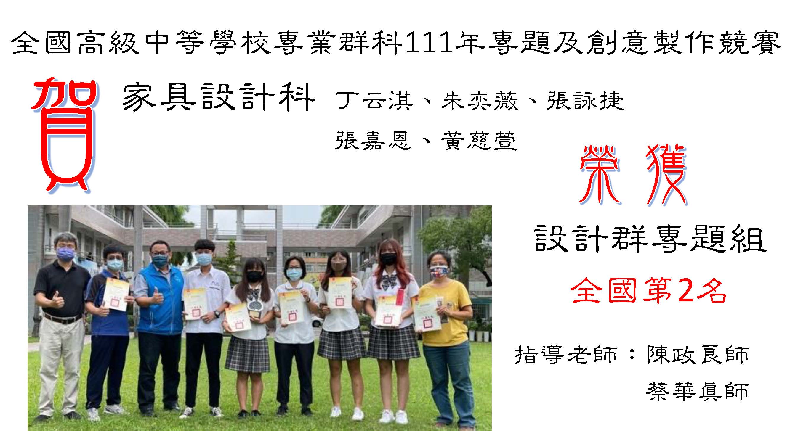 111專題競賽設計群第2名